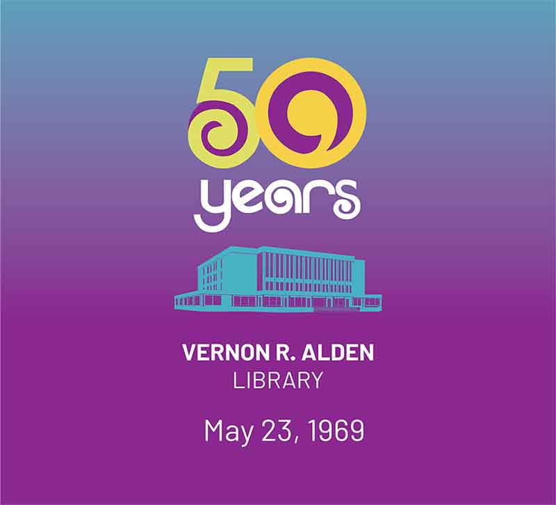 Alden's 50th anniversary logo